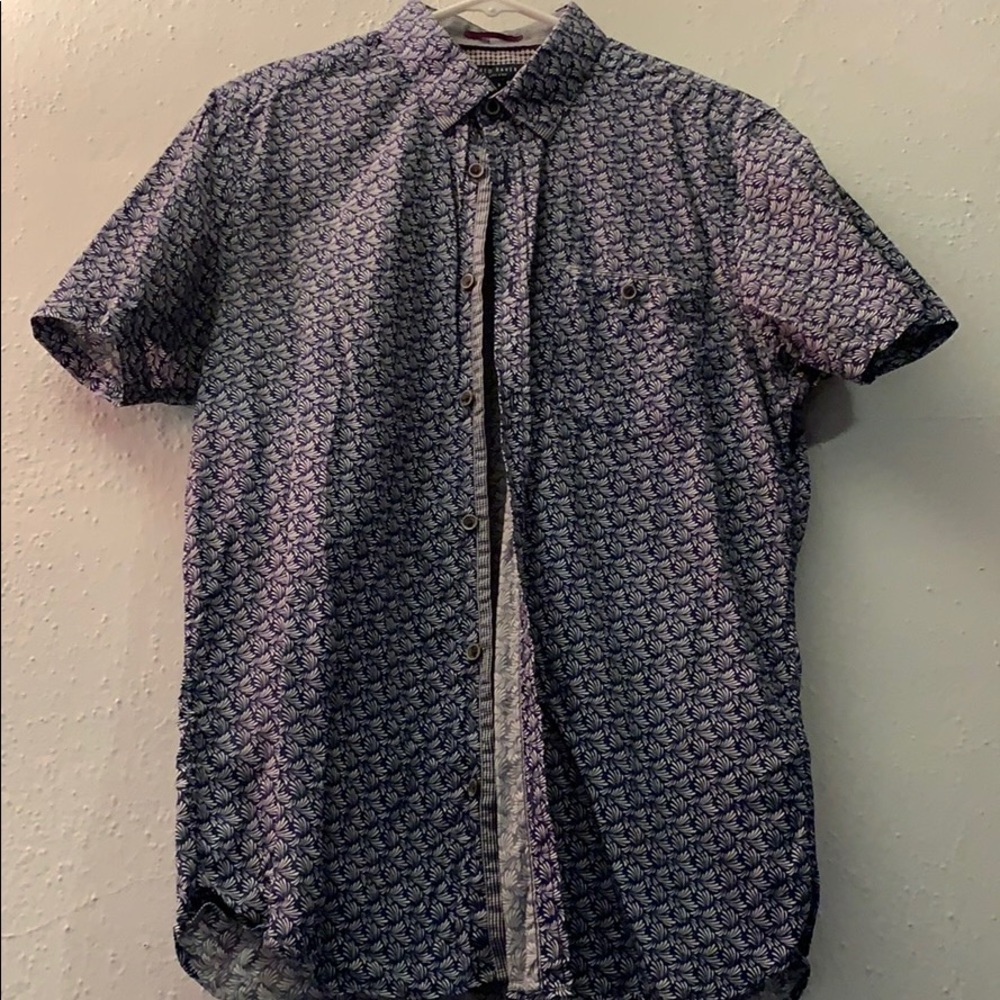 Ted Baker Short Sleeved Button Down